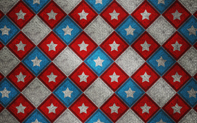 Quilt Pattern with Stars