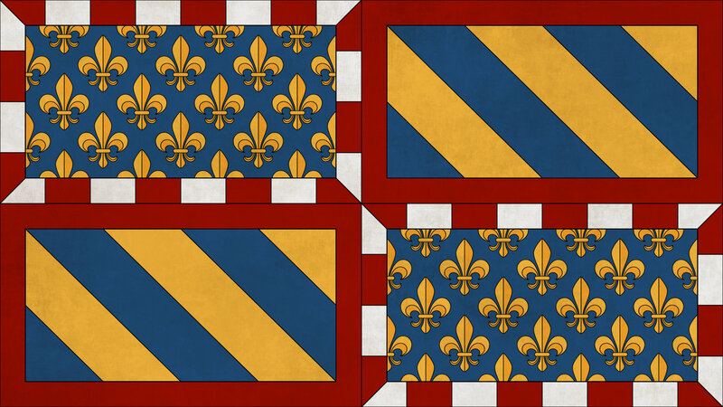 Quilt with Fleur-de-lis Patterns