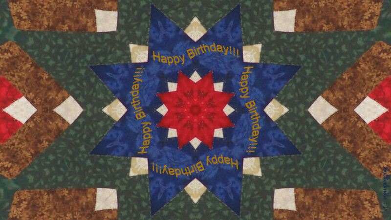 Quilt with Star Pattern