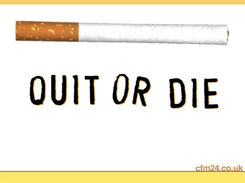 Quit or Die cigarette warning