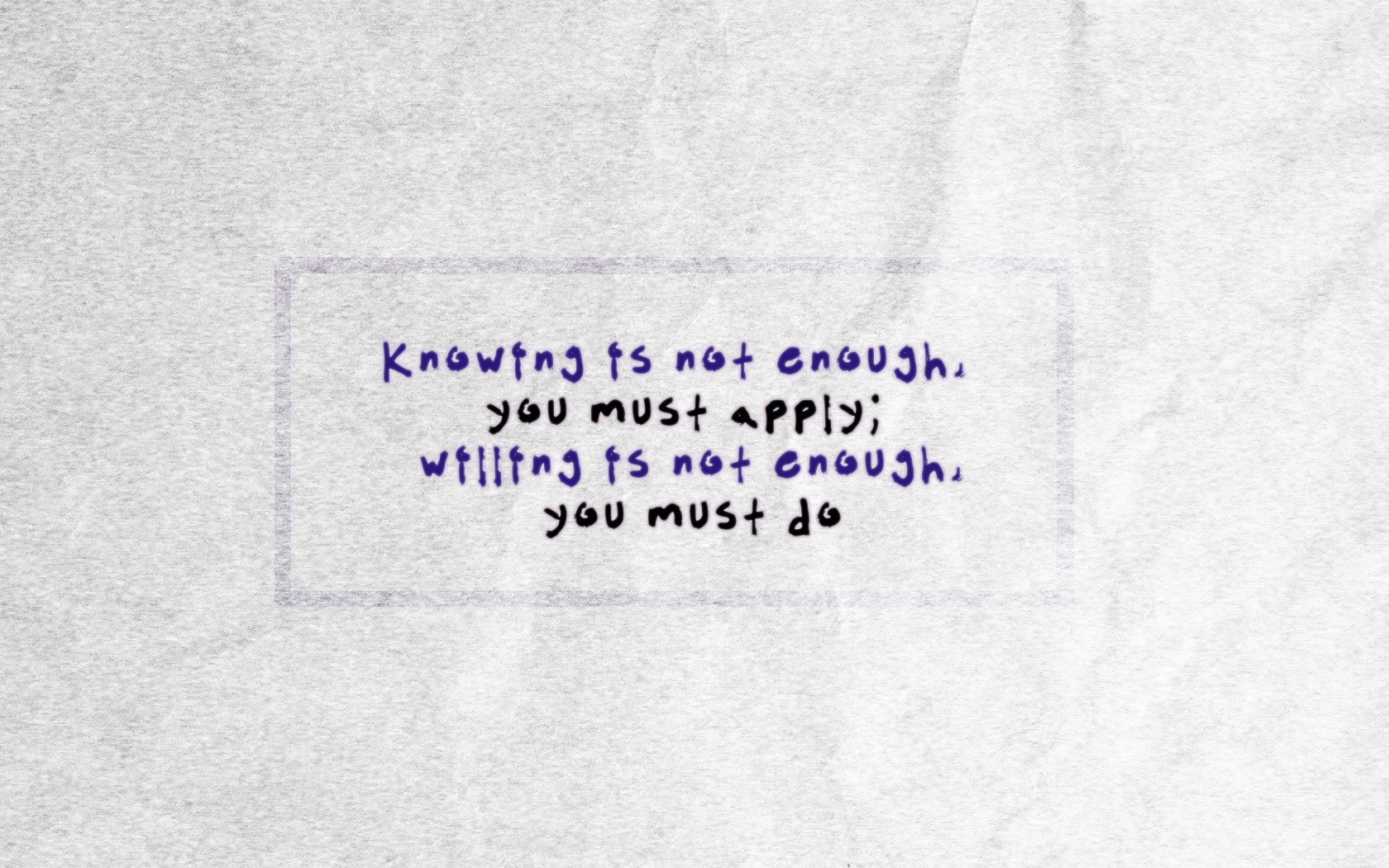 quote about action and application