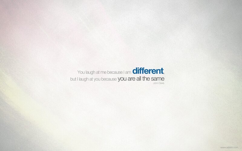 quote about being different