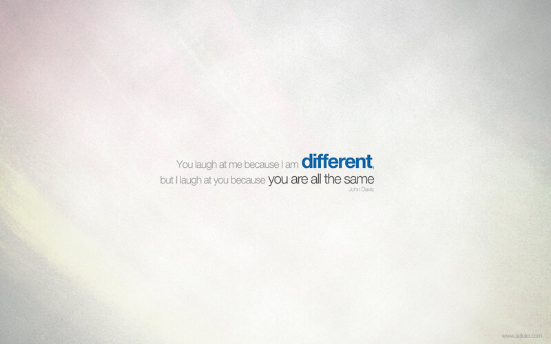 quote about being different