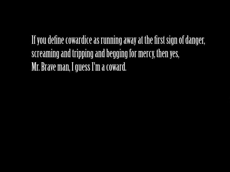 quote about cowardice