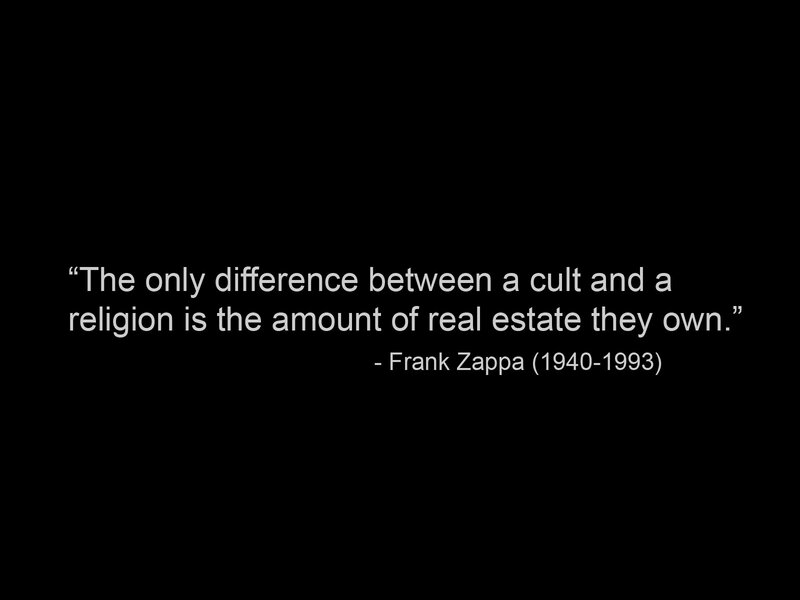 quote about cults and religion