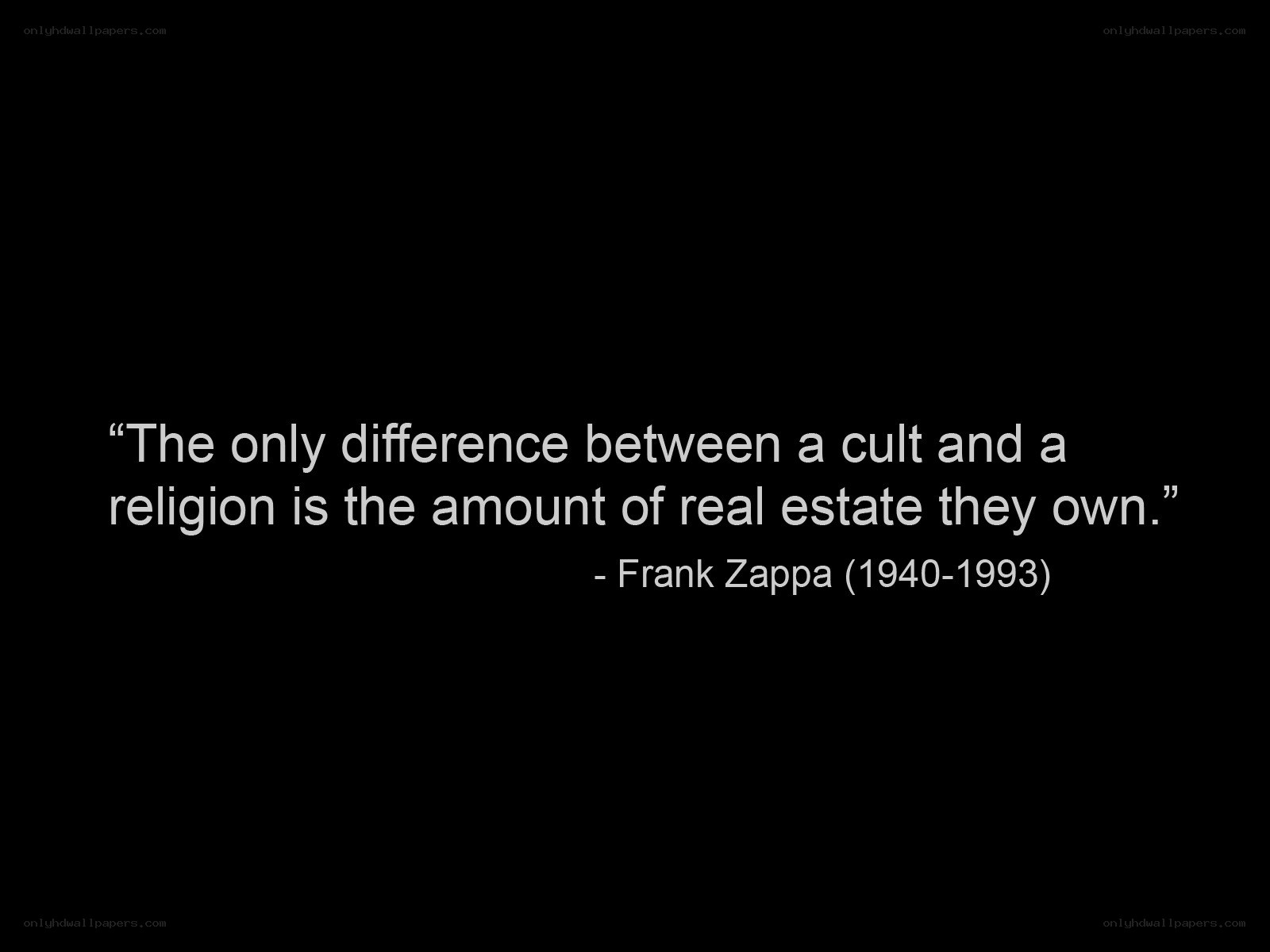 quote about cults and religion