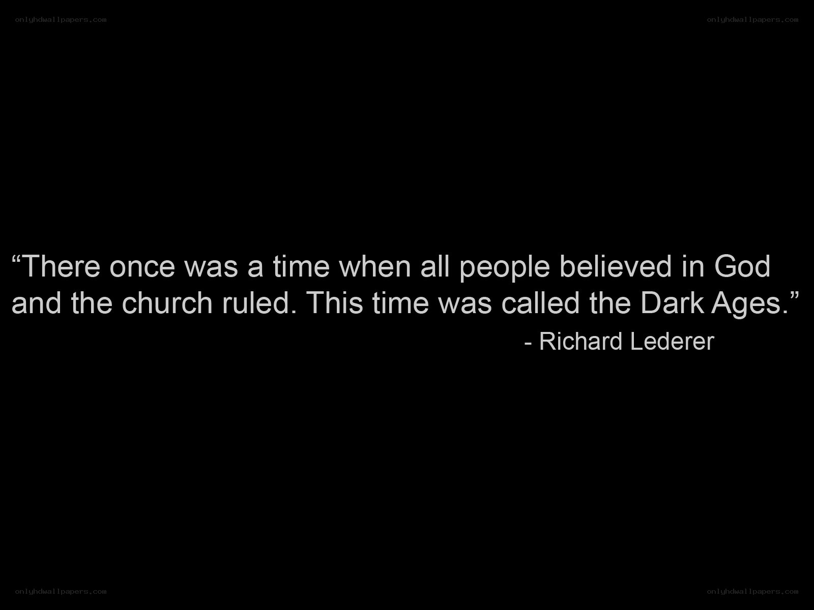 quote about dark ages