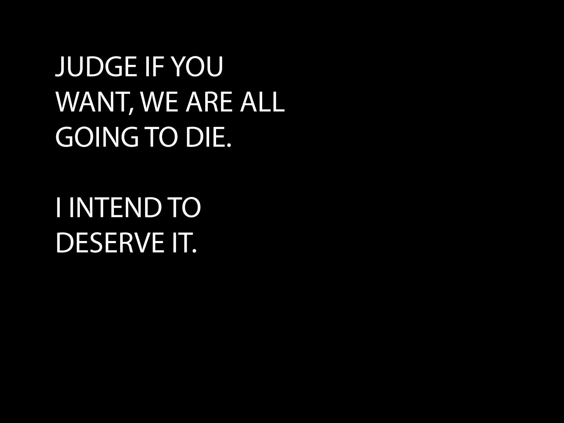 quote about death and judgment