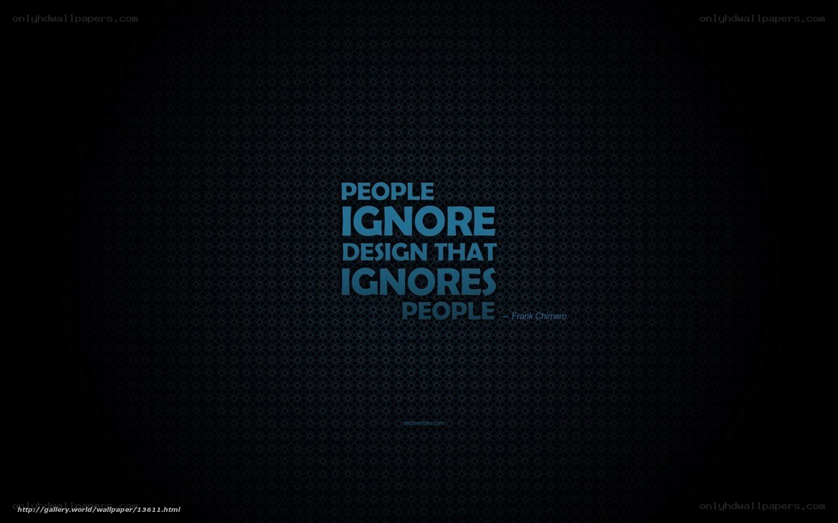 quote about design and people
