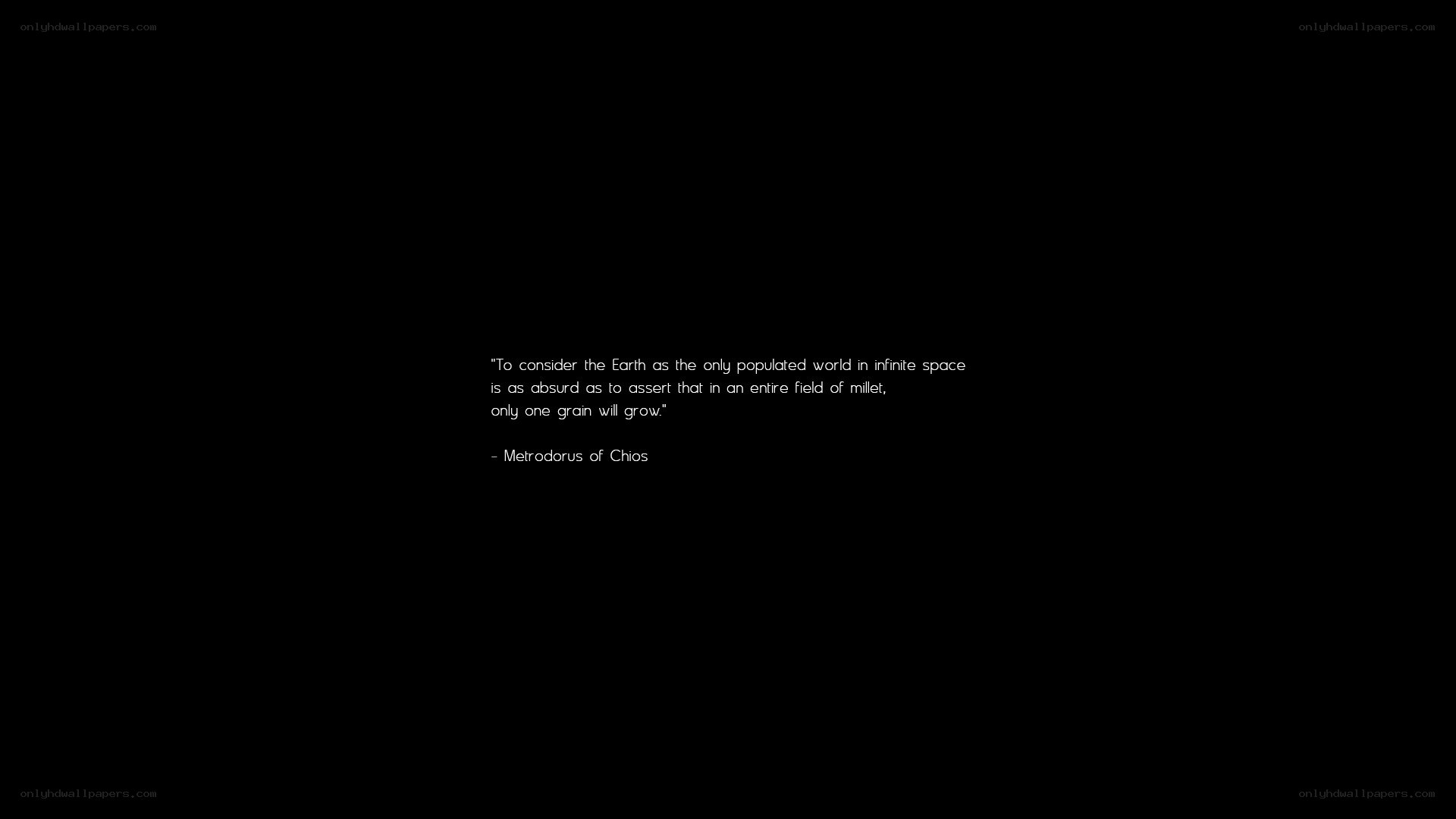quote about earth and space
