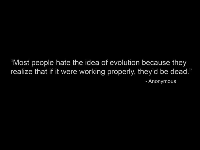 quote about evolution