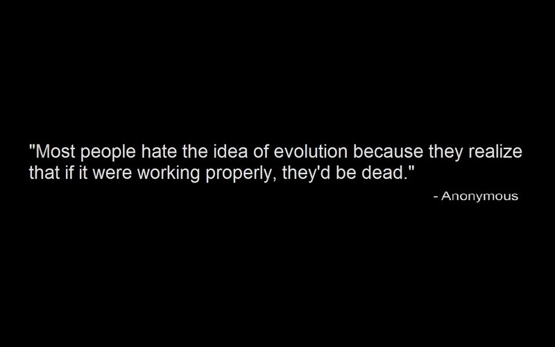 quote about evolution