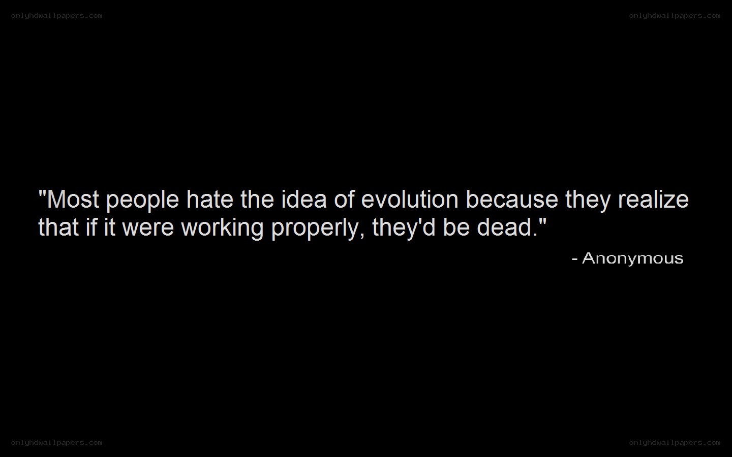 quote about evolution