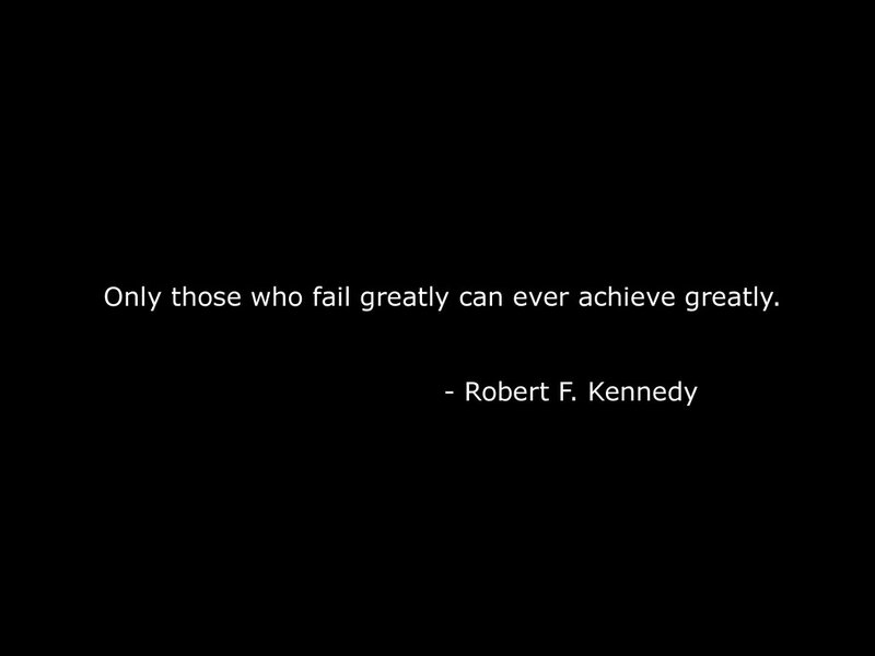 quote about failure and achievement