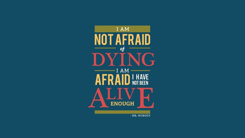quote about fear of dying