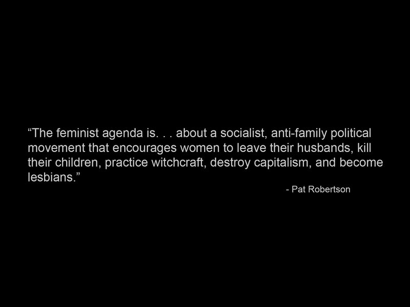 quote about feminist agenda