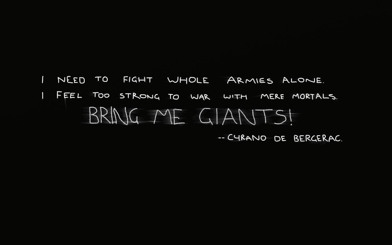 quote about fighting giants