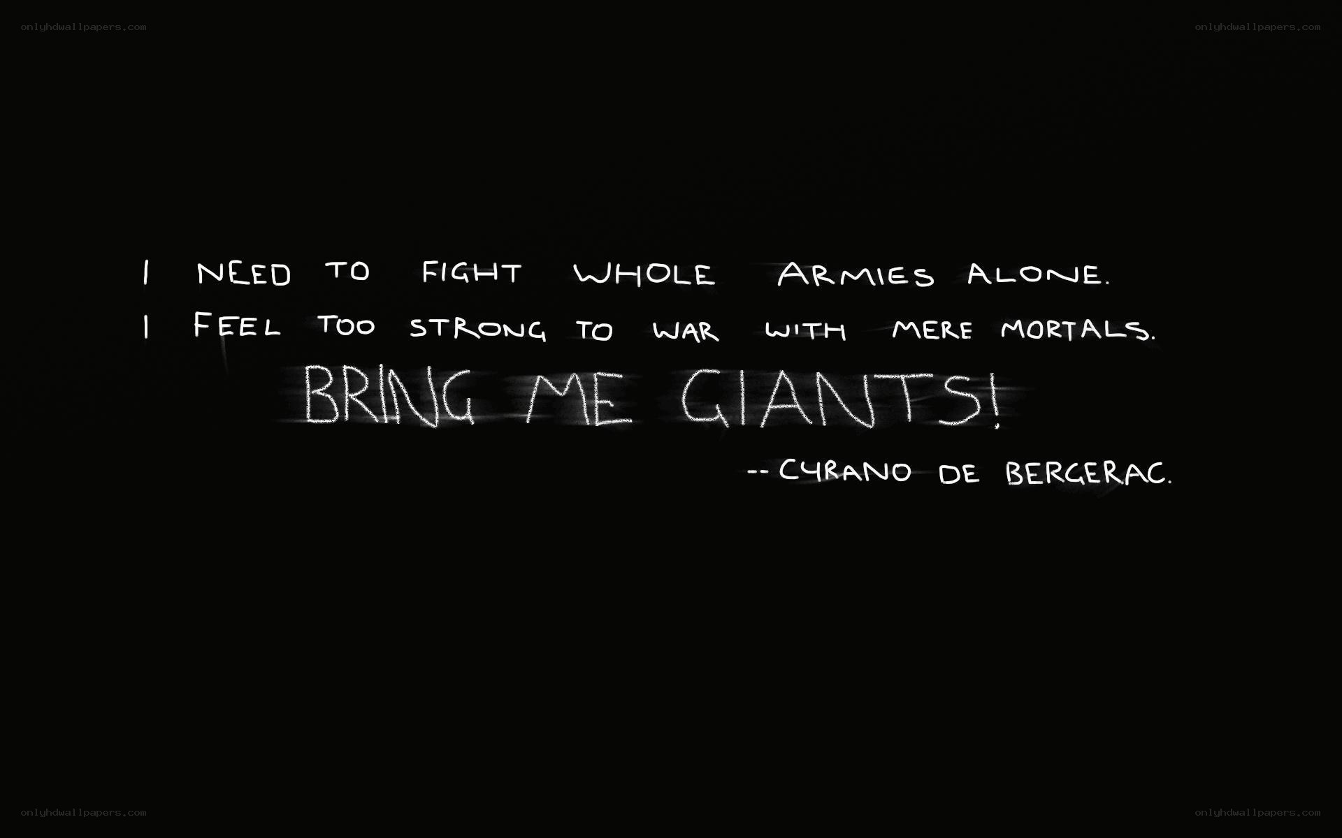 quote about fighting giants