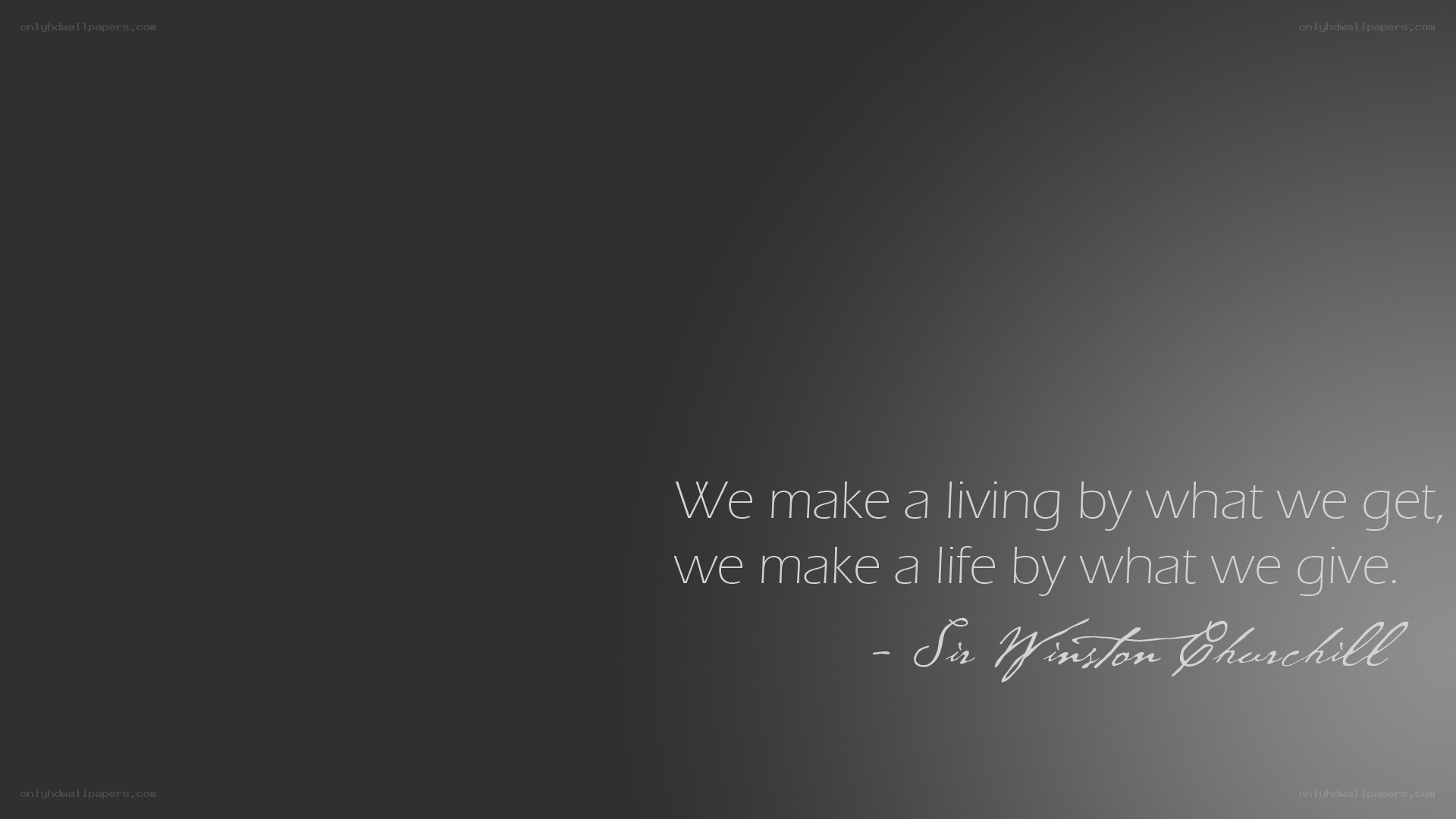 quote about giving and living