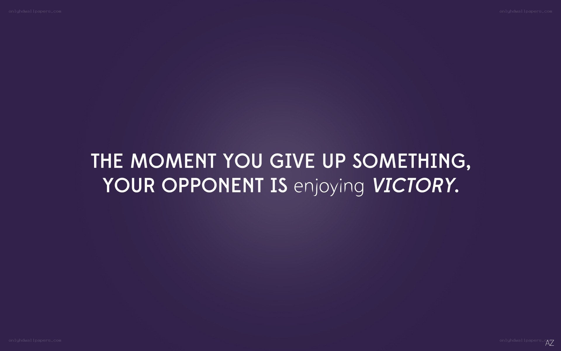Quote about giving up