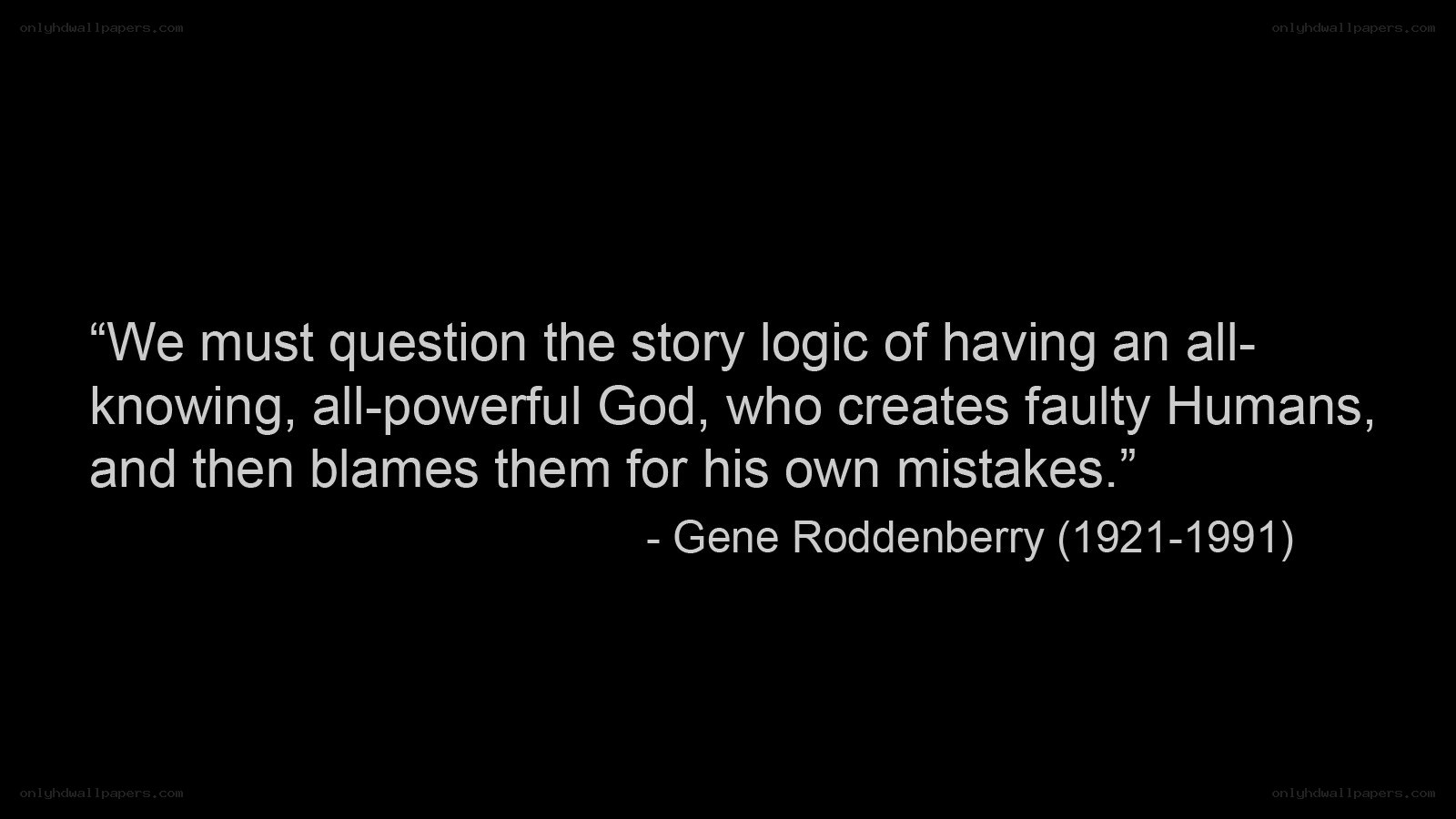 quote about god and humans