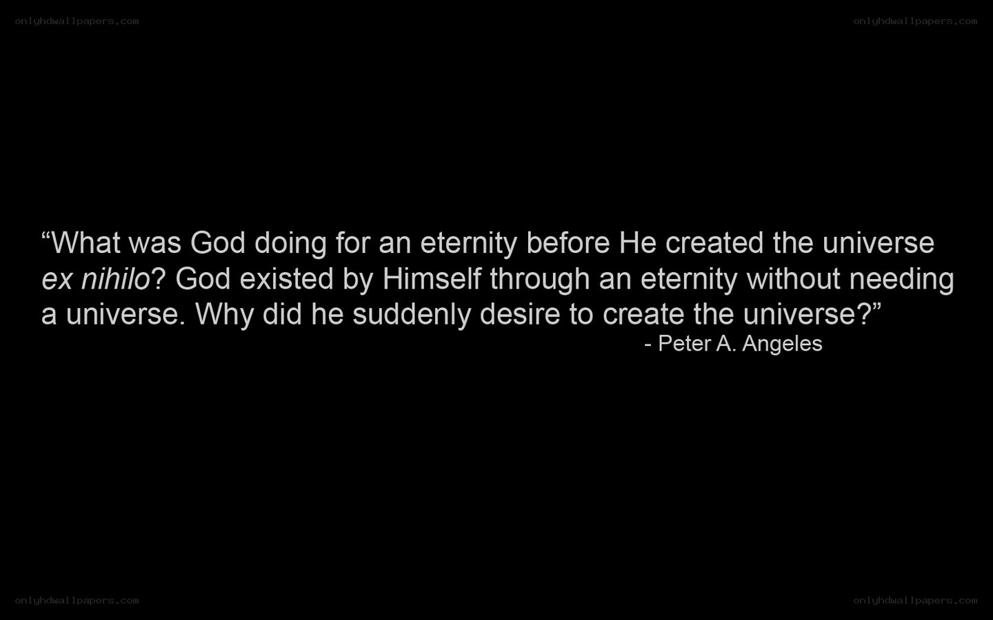 quote about god and universe