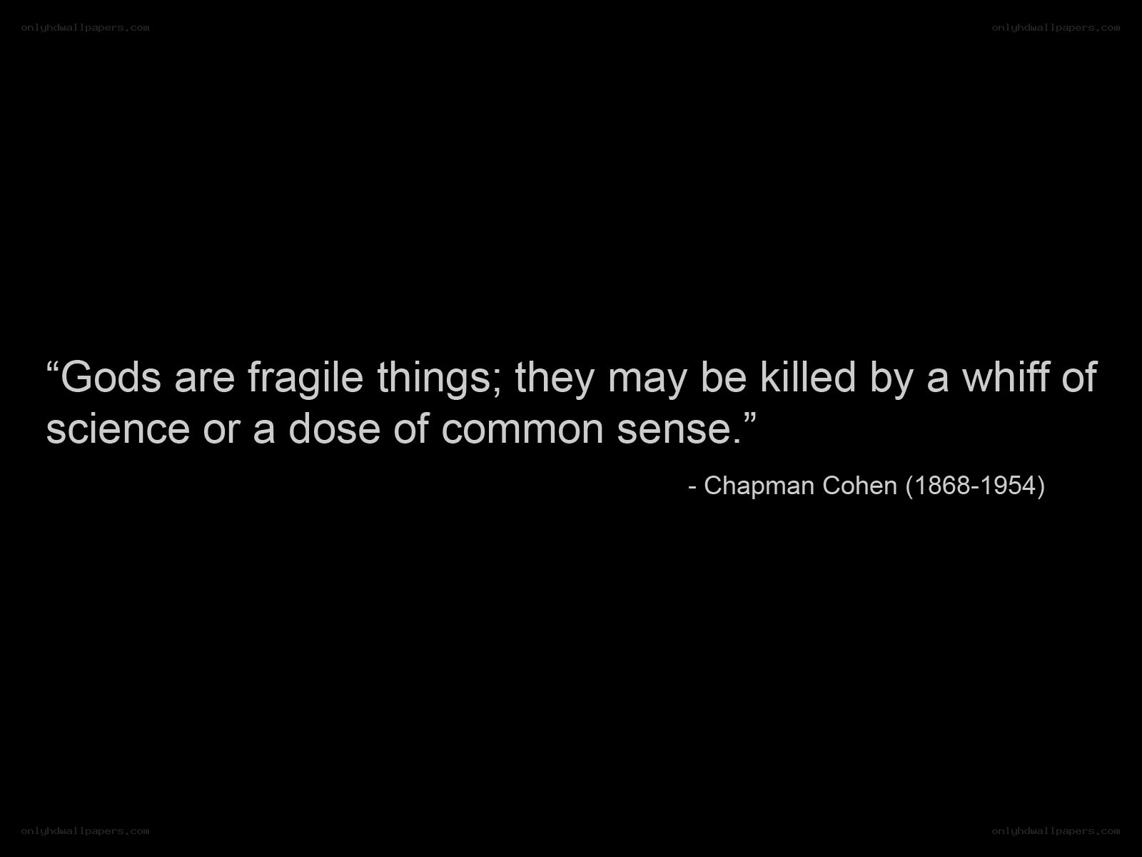 quote about gods and science