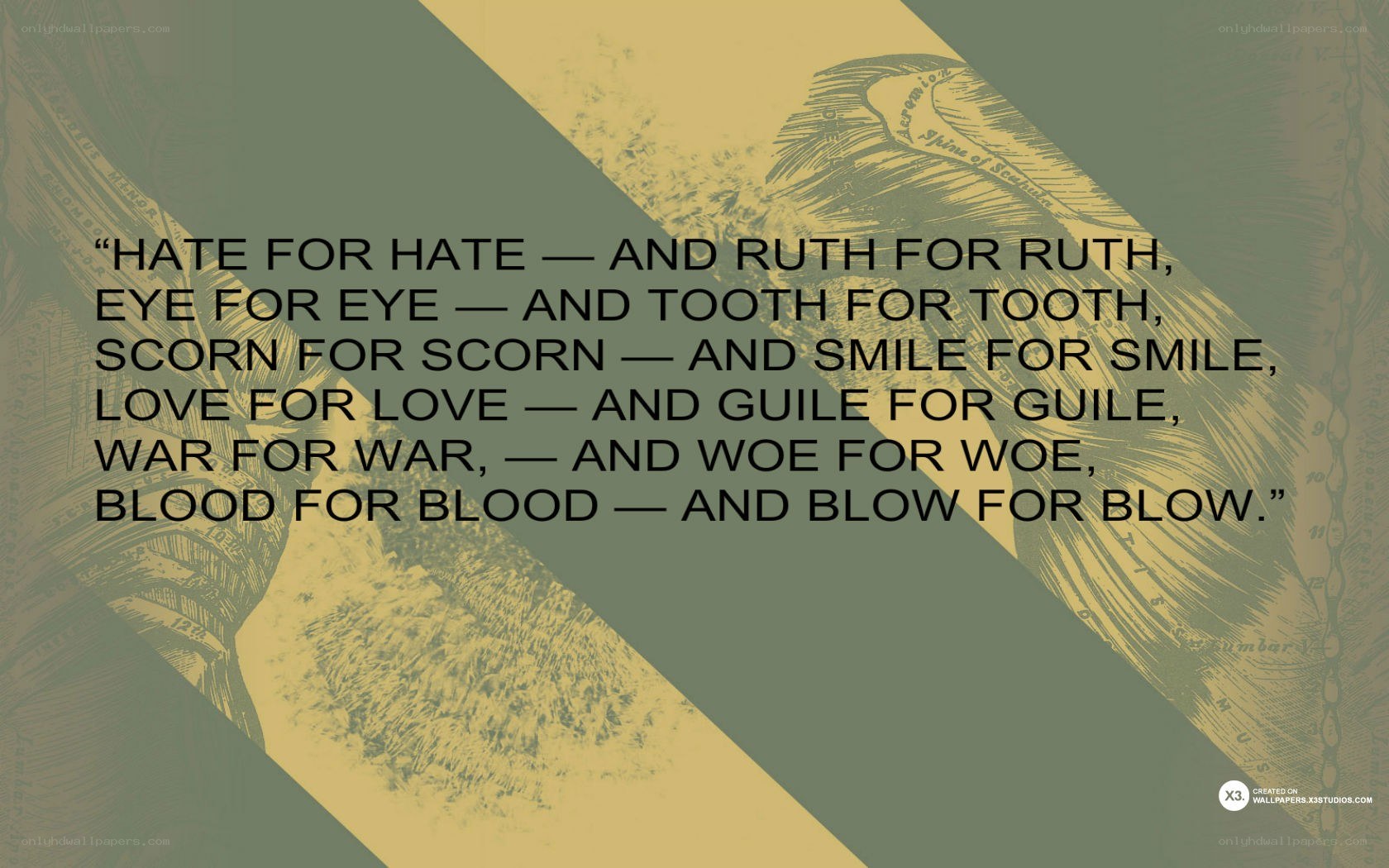 quote about hatred and conflict