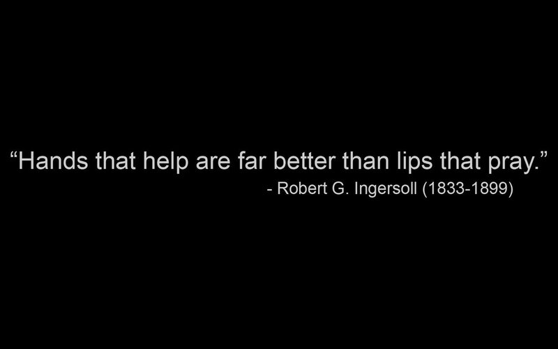 quote about helping hands