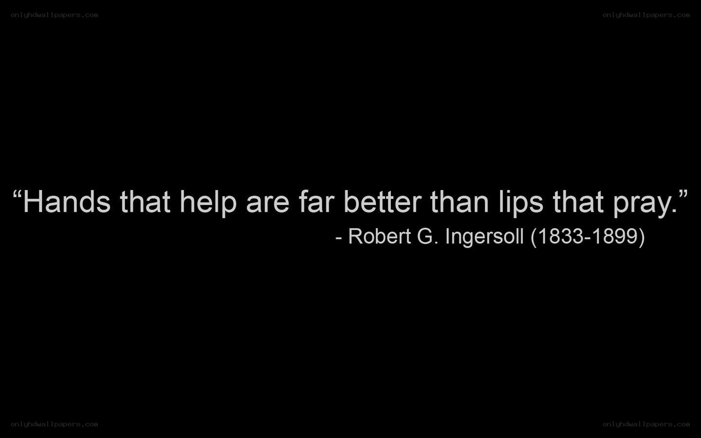 quote about helping hands