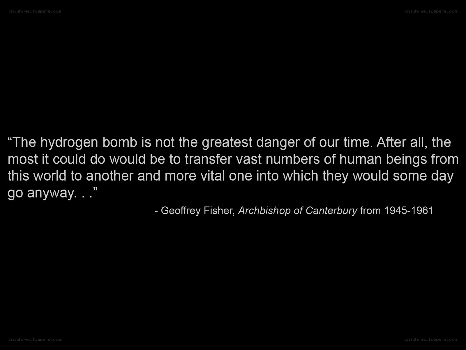 quote about hydrogen bomb