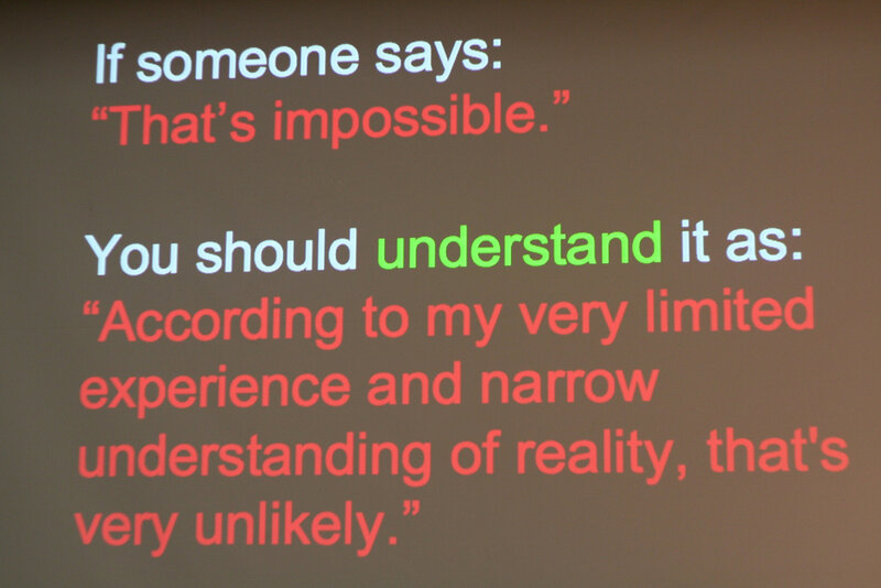 Quote about impossibility