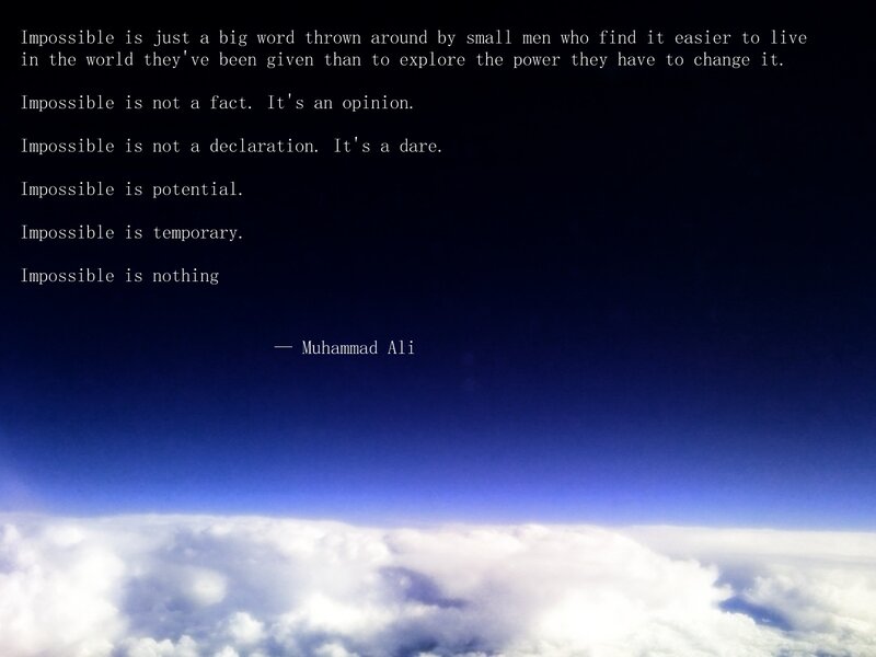 Quote about impossible