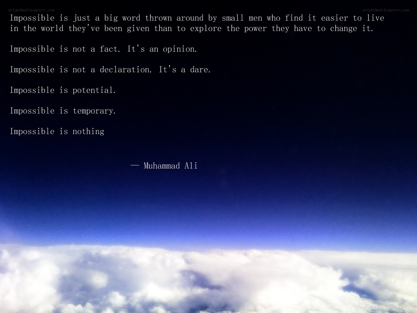 Quote about impossible