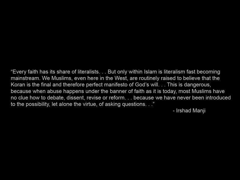 quote about islamic literalism