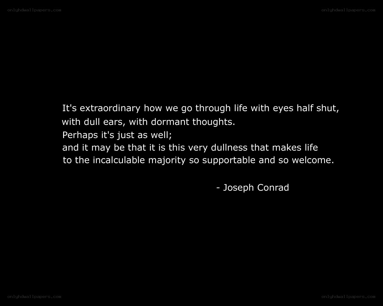 quote about life's dullness
