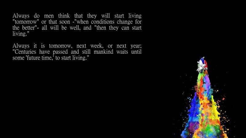 quote about living in the present