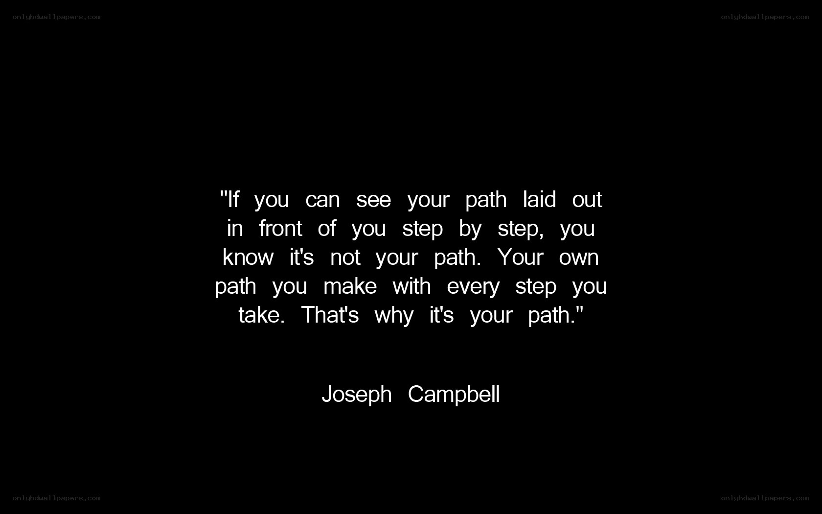 quote about making your path
