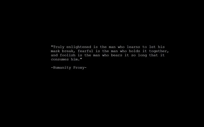 quote about masks and truth