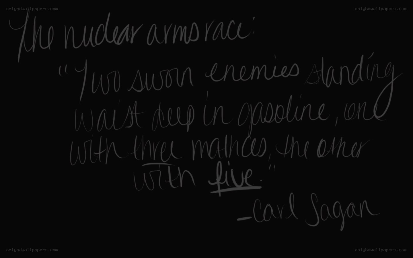 quote about nuclear arms race