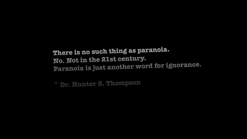 Quote about paranoia