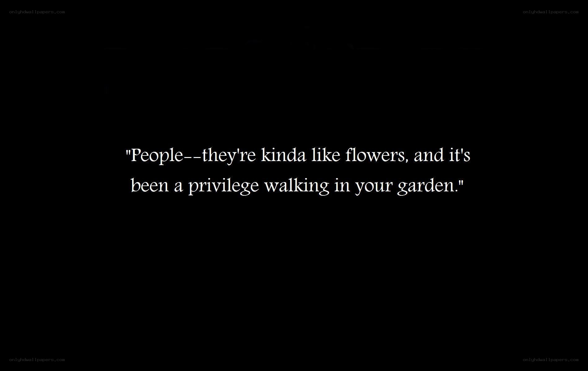 Quote about people and gardens