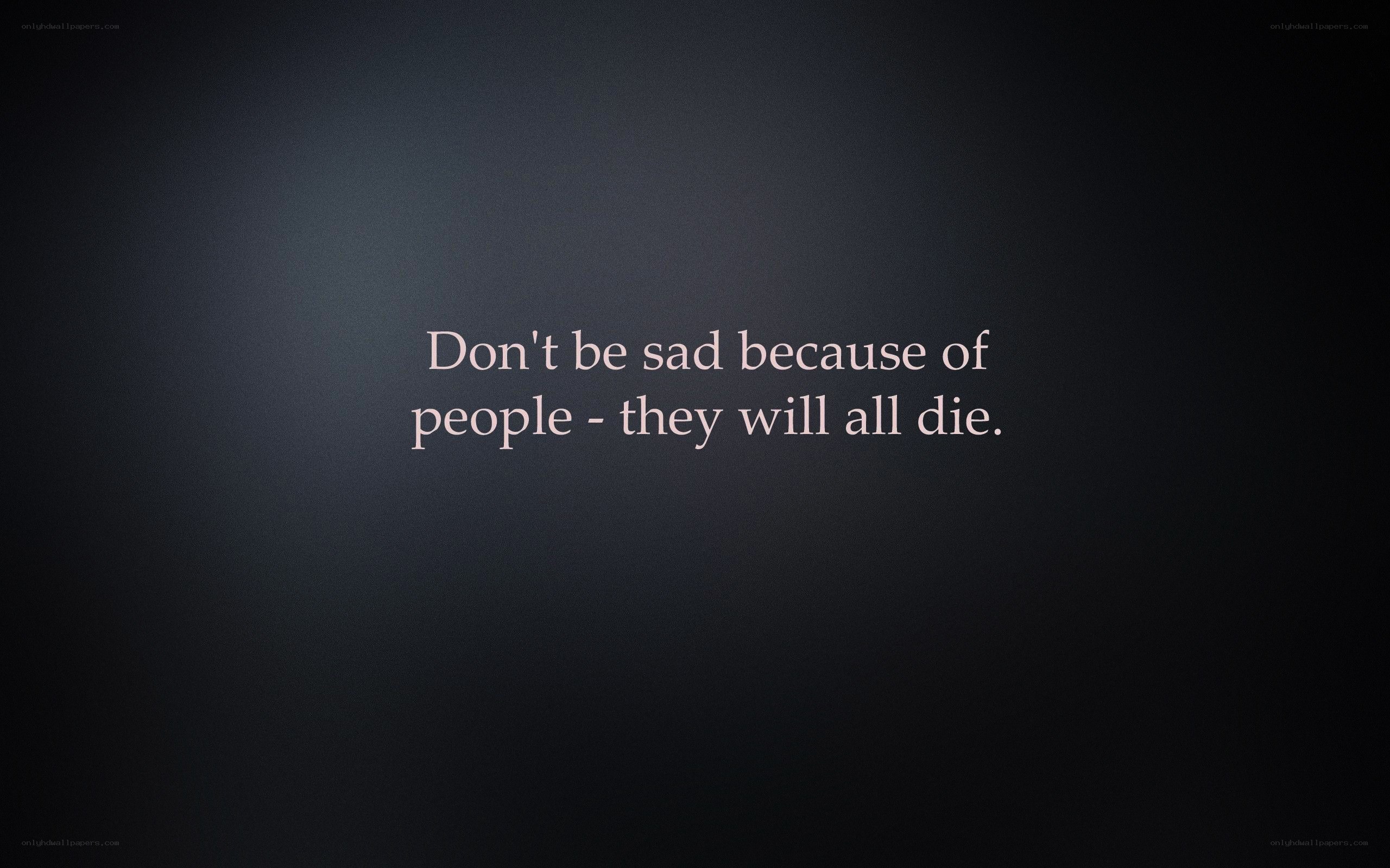 Quote about people dying