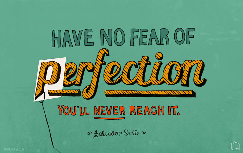 Quote About Perfection — Teal