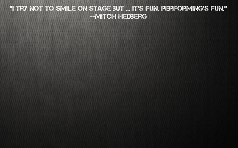 quote about performing on stage