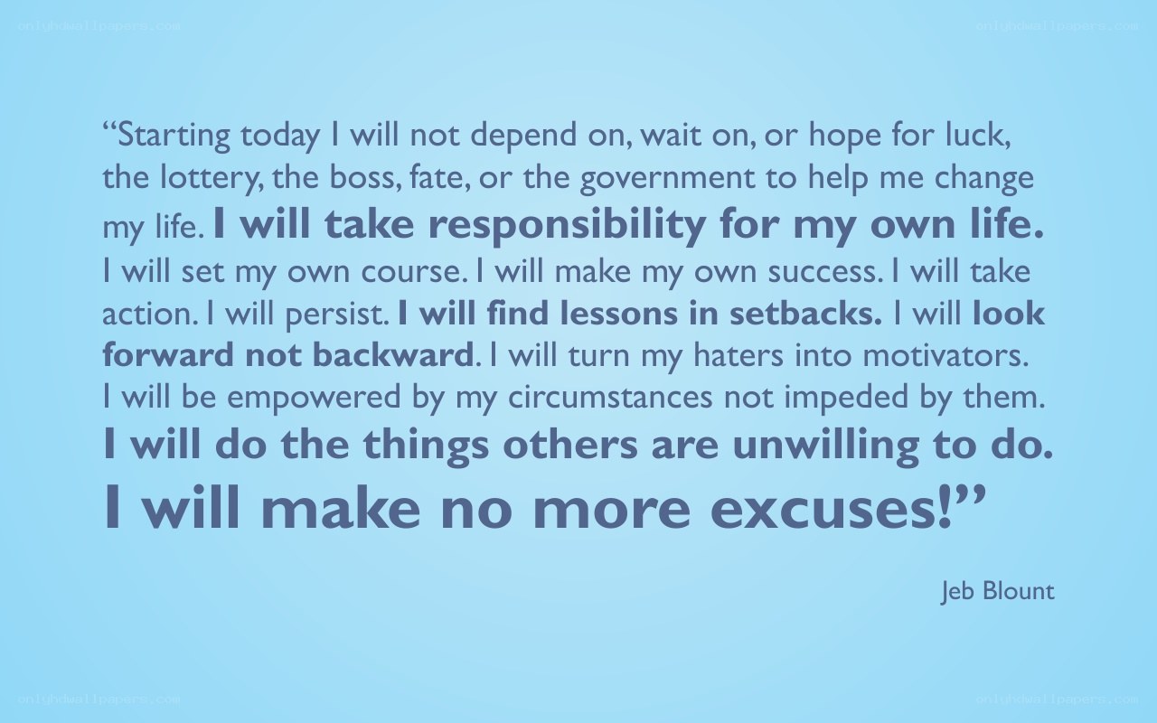 quote about personal responsibility