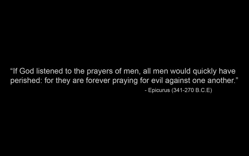 quote about prayer and evil