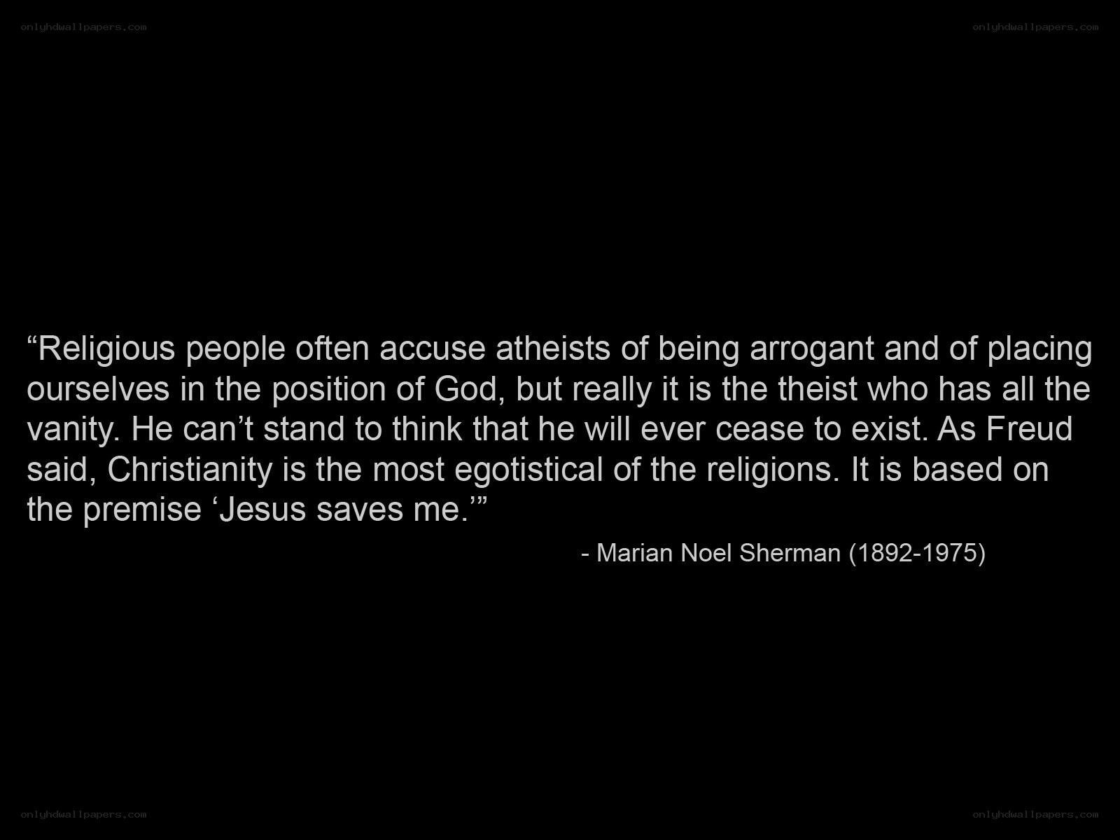 quote about religion and atheism