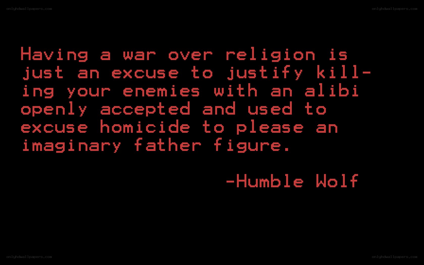 quote about religion and war