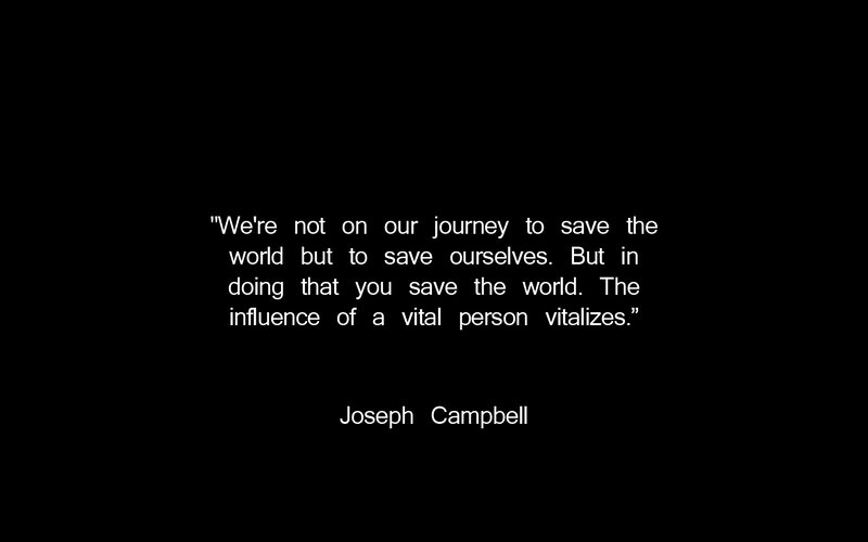 quote about saving the world